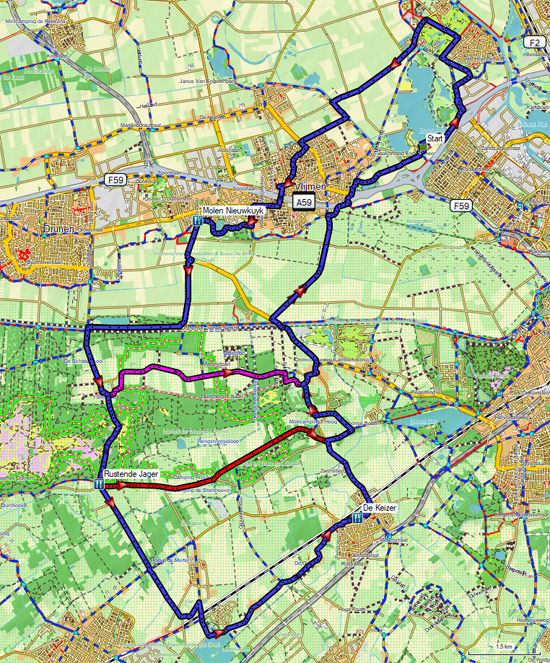 Routekaart Doorn