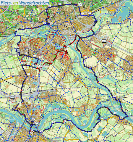Elst, langs Pannerdens anaal en de Waal