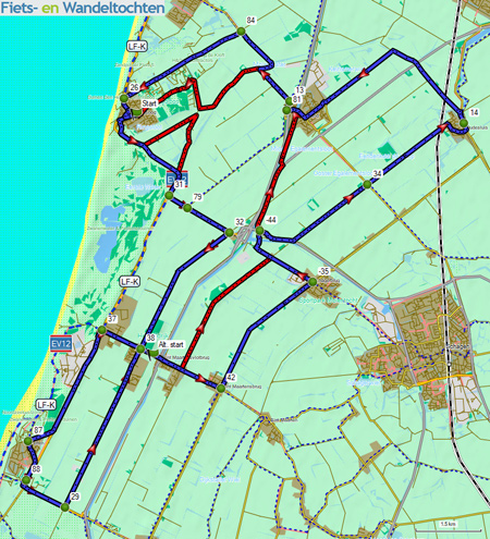 Callantsoog, knooppuntroute Bloeiend Zijpe