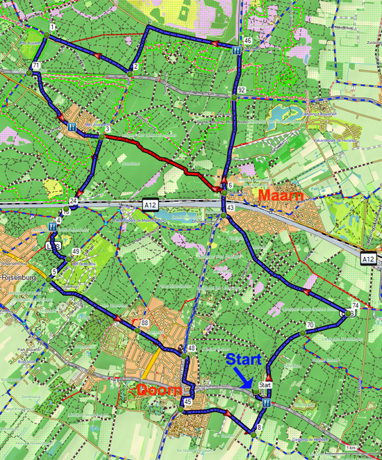 Routekaart Doorn