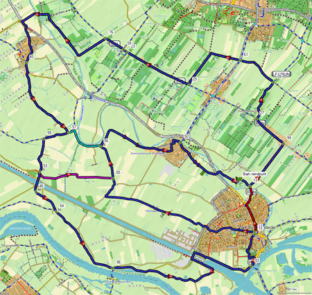 Knooppunten route Vught